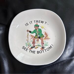 Is It Trew Vintage Scottish Decorative Rude Plate See the Bottom 5” diameter